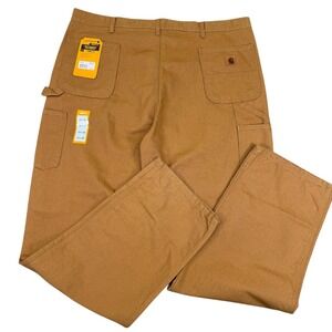 NWT Carhartt B11 BRN Canvas Relaxed Fit Utility Work Pants Men's 44x36 Brown